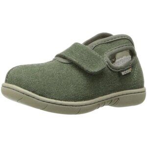NEW Bogs Kid Baby Canvas Leaf Green Washable Floral Slip On Clog Slipper Sneaker